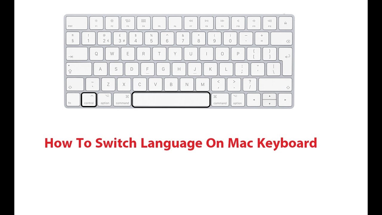 Keyboard Shortcuts For Changing Language Mac